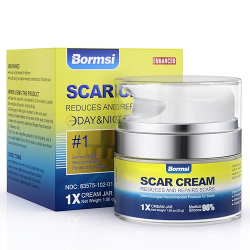 BORMSI Scar Cream,Active Silicone Dimethicone Scar Gel-Advanced