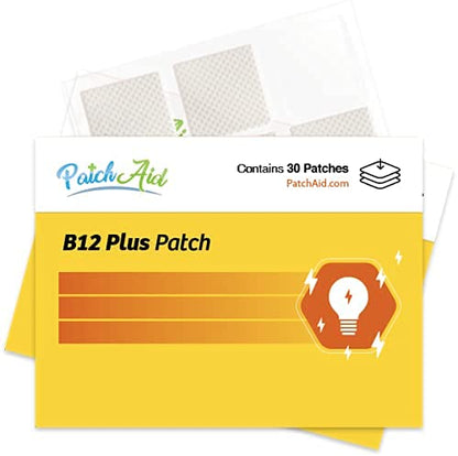 B12 Energy Plus Topical Patch by PatchAid (White) - Pack of 1