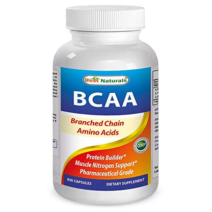 Best Naturals BCAA Branch Chain Amino Acid, 3200mg per Serving, 400 Capsules 