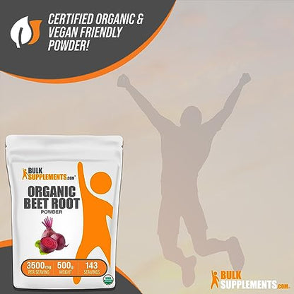 BULKSUPPLEMENTS.COM Organic Beet Root Powder - Beet Powder Organic, Beetroot