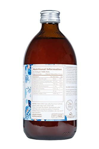 Sapphire Elixir Hydrolysed Marine Collagen Liquid 10000mg Sugar Free with Hyaluronic Acid