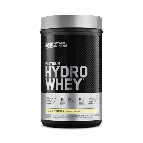 Optimum Nutrition Platinum Hydrowhey Protein Powder, 100% Hydrolyzed Whey Protein 