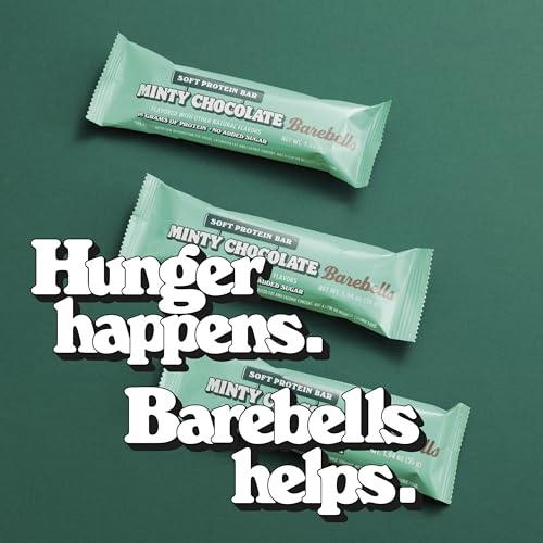 Barebells Soft Protein Bars Minty Chocolate - 12 Count, 1.9oz Bars - Protein Snacks