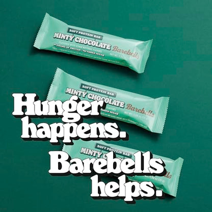 Barebells Soft Protein Bars Minty Chocolate - 12 Count, 1.9oz Bars - Protein Snacks