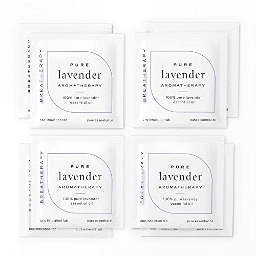 Breatherapy Pure Essential Oil Aromatherapy Inhalation Tabs, 8-Pack (Lavender)