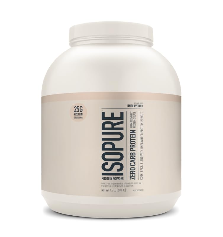 Isopure Zero Carb Unflavored 4.5lb, 70 Servings