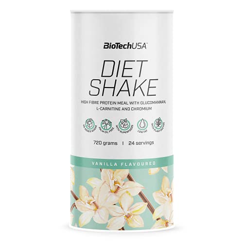 BioTechUSA Diet Shake | High-Protein, Low-Fat | with Superfoods, Chromium, Glucomannan