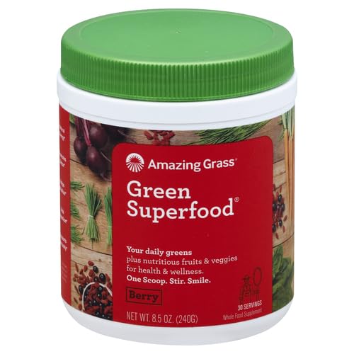 Amazing Grass Greens Blend Superfood: Super Greens Powder Smoothie Mix with Organic