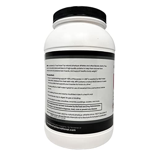 Beverly International UMP Protein Powder, Chocolate. Unique Whey-Casein Ratio Builds