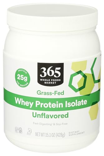 365 by Whole Foods Market, Unflavored Whey Protein Isolate, 15.1 Ounce