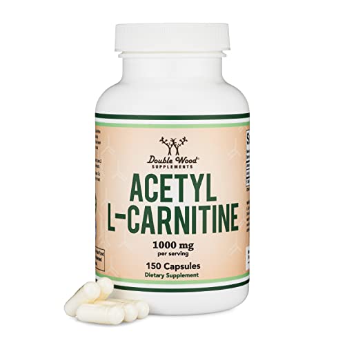 Acetyl L-Carnitine 1,000mg Per Serving, 150 Capsules (ALCAR for Brain Function Support