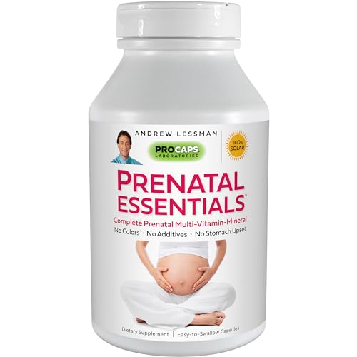 ANDREW LESSMAN Prenatal Essentials 360 Capsules - Complete Prenatal Vitamins for Women