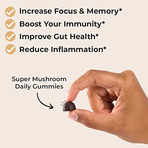 Auri Super Mushroom Gummies - All-in-One Daily Supplement Gummy - 12 Mushroom