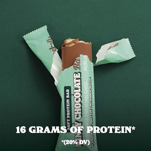 Barebells Soft Protein Bars Minty Chocolate - 12 Count, 1.9oz Bars - Protein Snacks