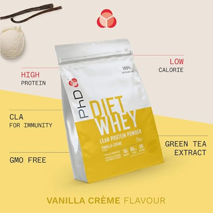 PhD Nutrition Diet Whey High Protein Lean Matrix, Vanilla Crème Diet Whey Protein Powder