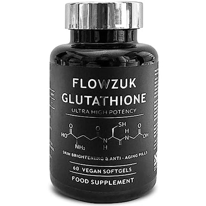 Glutathione Supplements Ultra High Strength 60 Easy to Swallow softgels with Added Vitamin C and Collagen