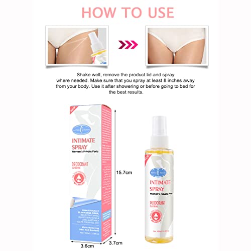 AICHUN BEAUTY Intimate Spray Deodorant Armpits Feet Tightening Vagina PH Balanced Private