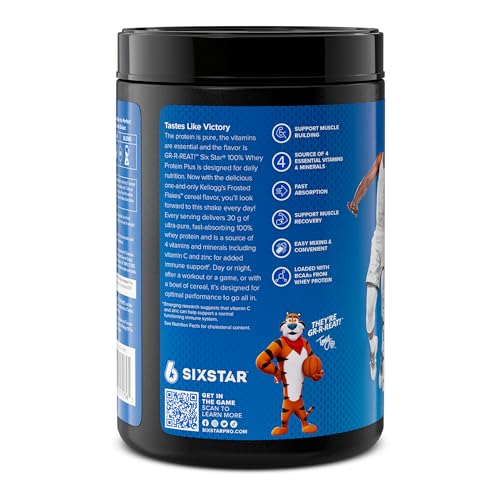 Six Star Whey Protein Powder Plus | Muscle Building & Recovery Plus Immune Support