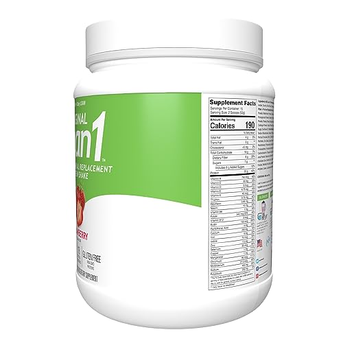 Lean1 Strawberry, 15 Serving tub, Fat Burning Meal Replacement by Nutrition53