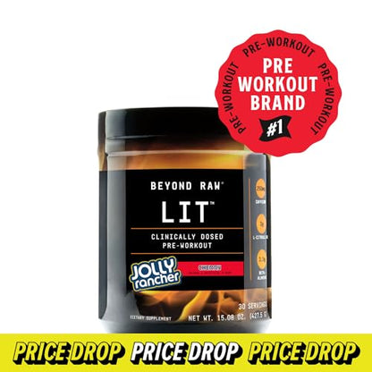 BEYOND RAW LIT | Clinically Dosed Pre-Workout Powder | Contains Caffeine