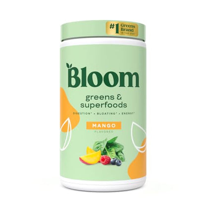 Bloom Nutrition Greens and Superfoods Powder for Digestive Health, Greens Powder