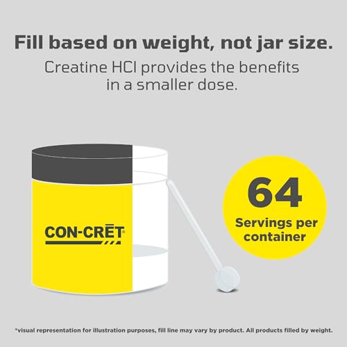 CON-CRET Creatine HCl Powder | Supports Muscle, Cognitive, and Immune Health