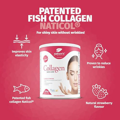 Nature's Finest by Nutrisslim Collagen Skincare | Fish Collagen Powder Naticol (5000mg) with MSM, Vitamin C, Ashwagandha