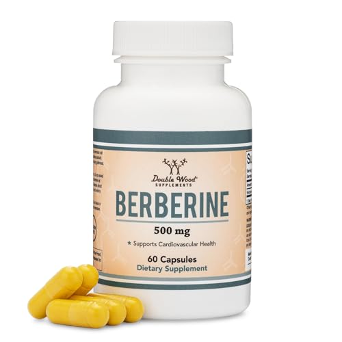 Berberine Supplement 500mg, 60 Capsules (Third Party Tested, Manufactured in The USA