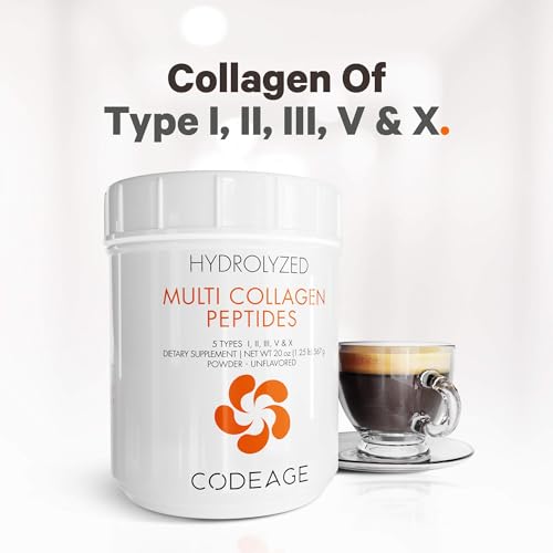 Code Age Multi-Collagen Protein Powder Hydrolyzed 20Oz All-in-One Super Bone Broth