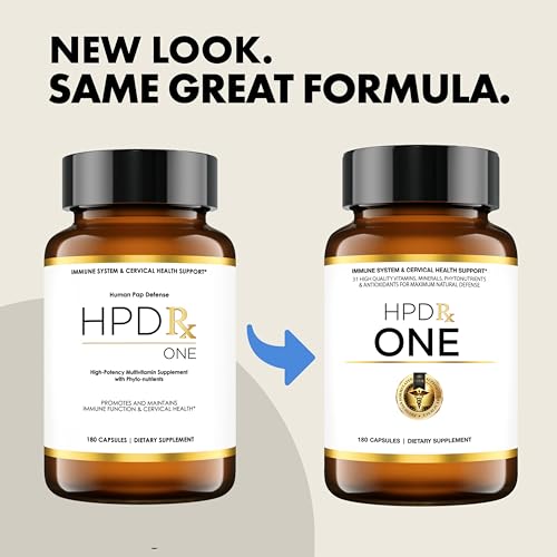 HPD Rx ONE Immunity Boost Multivitamin HPV Supplements for Women and Men