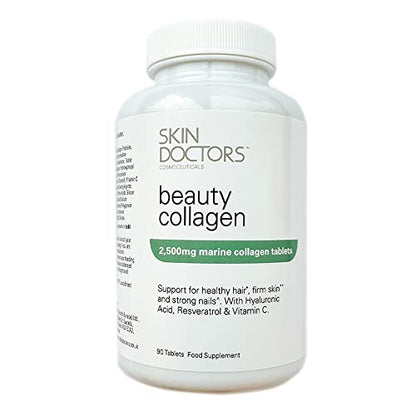 Skin Doctors Collagen Tablets | 2500mg | Hydrolysed Marine Collagen | Hyaluronic Acid 