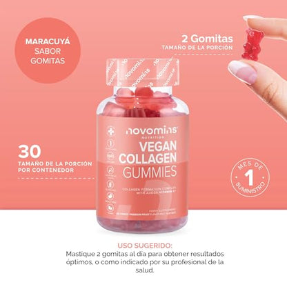 Vegan Collagen Gummies – Advanced Superfood Blend – Vegan Collagen Alternative for Women and Men – Infused with Vitamin C