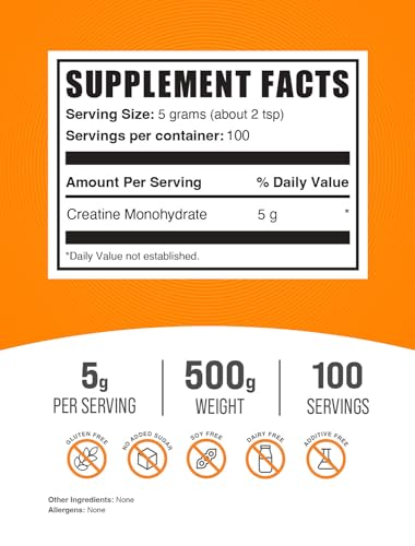 BULKSUPPLEMENTS.COM Creatine Monohydrate Powder - Creatine Supplement