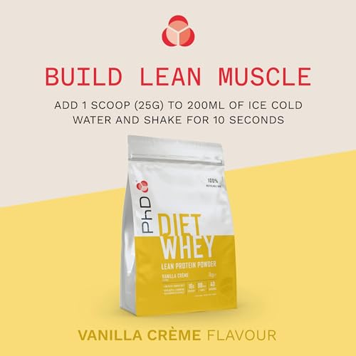 PhD Nutrition Diet Whey High Protein Lean Matrix, Vanilla Crème Diet Whey Protein Powder