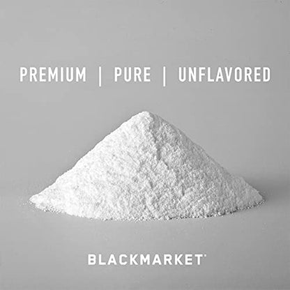 BlackMarket RAW L-Citrulline - Workout Powder Drink Mix for Men & Women, Improve Blood Flow & Performance, Cardiovascular Health Supplement, Reduces Fatigue & Improves Endurance, 300 Grams