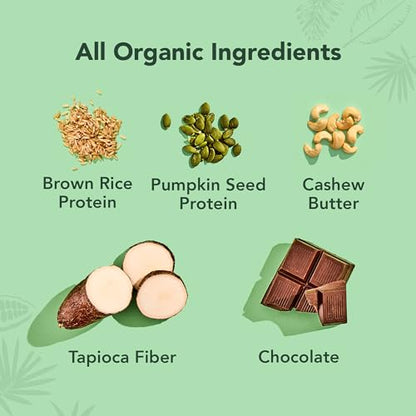 ALOHA Organic Plant-Based Protein Bars | Chocolate Fudge Brownie | Vegan, Gluten-Free