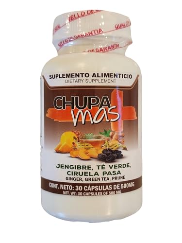 Lenico Comercializadora ChupaMas 60 Capsules Ginger, Green Tea, Prune, Artichoke