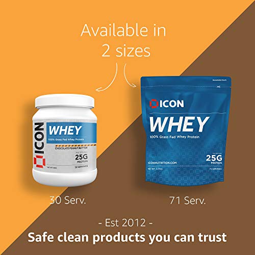 ICON Nutrition Whey Protein Powder 960g, 30 Servings - Chocolate Peanut Butter