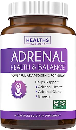 Adrenal Support & Cortisol Manager (Non-GMO) Powerful Adrenal Health with L-Tyrosine