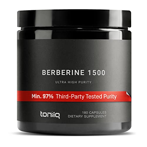 Toniiq Ultra High Strength Berberine 1500mg from The Himalayas Berberine Supplement 