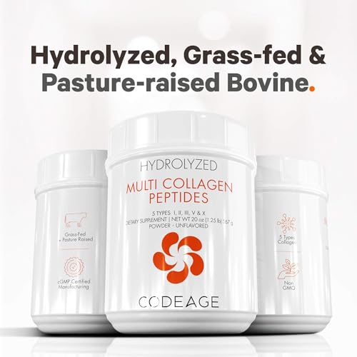 Code Age Multi-Collagen Protein Powder Hydrolyzed 20Oz All-in-One Super Bone Broth