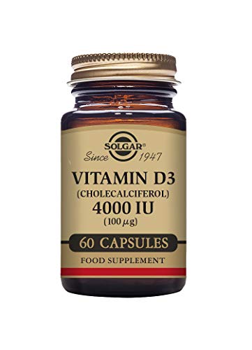 Solgar Vitamin D3 4000 IU (100 µg) Vegetable Capsules - Pack of 60 - Cholecalciferol 