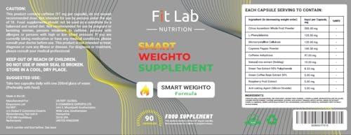 FIT LAB -90 Capsules - for Women & Men - Weighto Management - 45 Days Supply