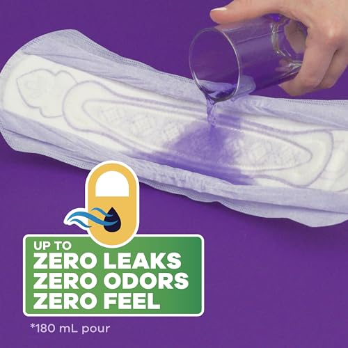 Always Discreet Adult Moderate Long Incontinence Pads, Up to 100% Leak