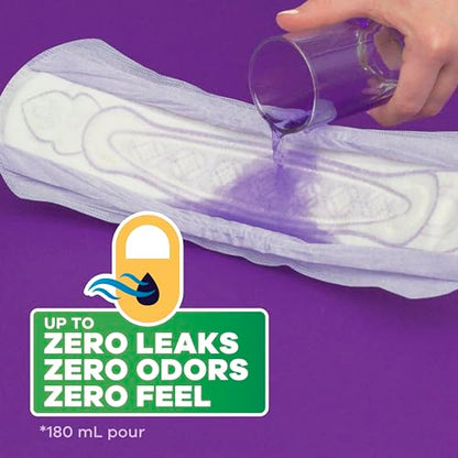 Always Discreet Adult Moderate Long Incontinence Pads, Up to 100% Leak