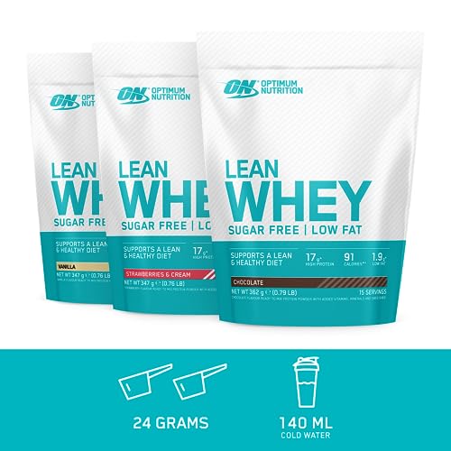 Optimum Nutrition Lean Whey Protein Powder, Low Fat, Sugar Free Diet Protein Powder