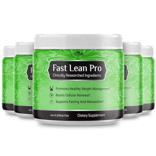 VIVE MD Fast Lean Pro Weight Management Powder, Fast Lean Professional (5 Pack)