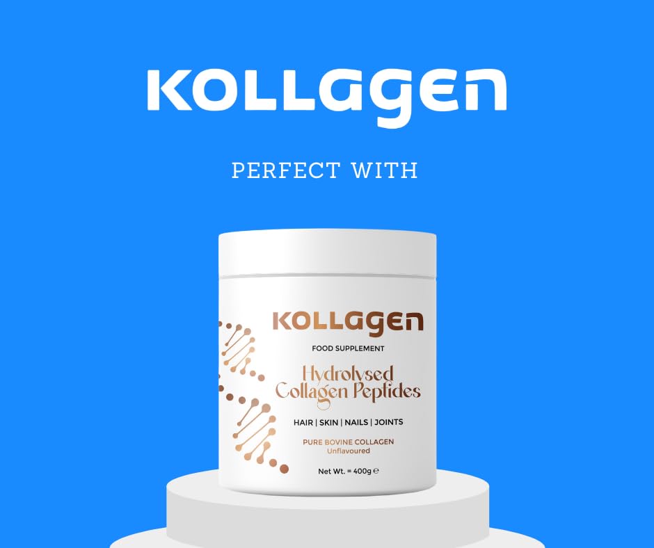 100% Pure Collagen Peptides Powder 400g Kollagen: Hydrolysed Bovine Collagen Peptides (Type 1)