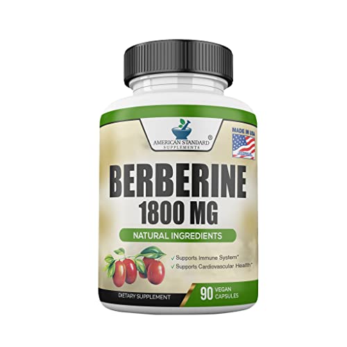 Berberine 1800mg Per Serving, Berberine Supplement, Berberine HCL, Berberine Pills