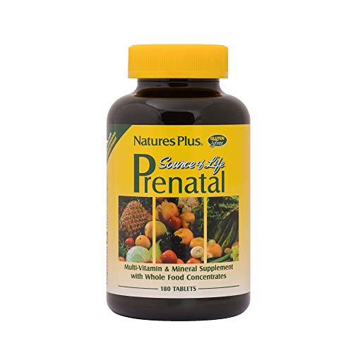 NaturesPlus Source of Life Prenatal - 800 mcg Folate, 180 Vegetarian Tablets